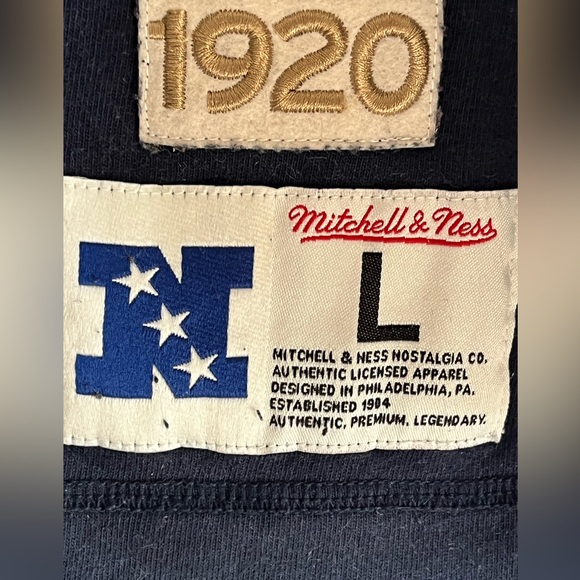 Long sleeve tee orange and blue size large mitchell & Ness - Picture 3 of 6